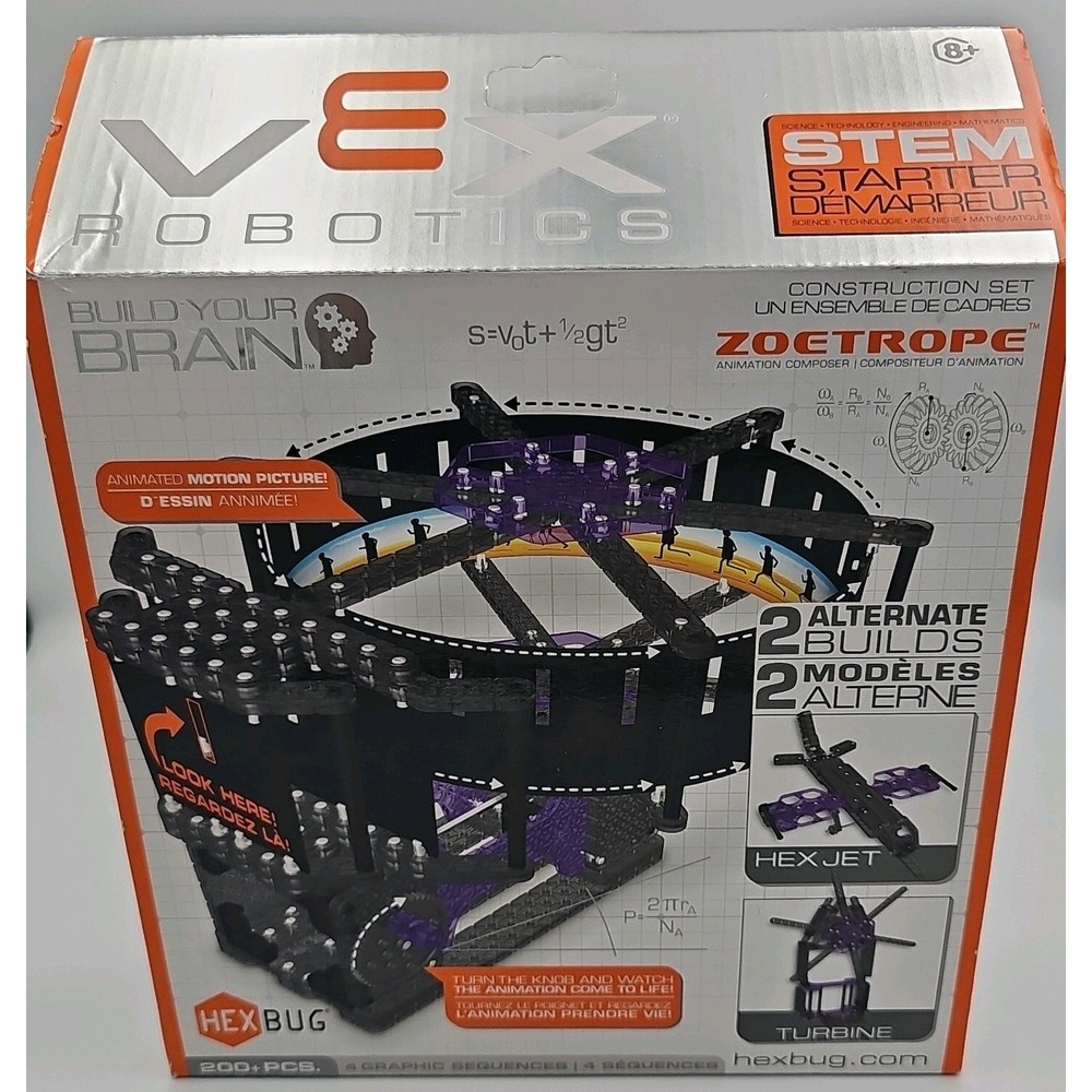 Hexbug VEX Robotics Zoetrope STEM Starter Construction Set 200+ Pcs 406-4203